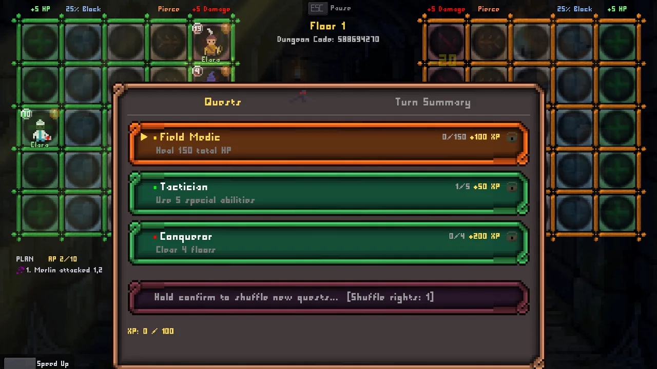 Dungrid Tactics Quests