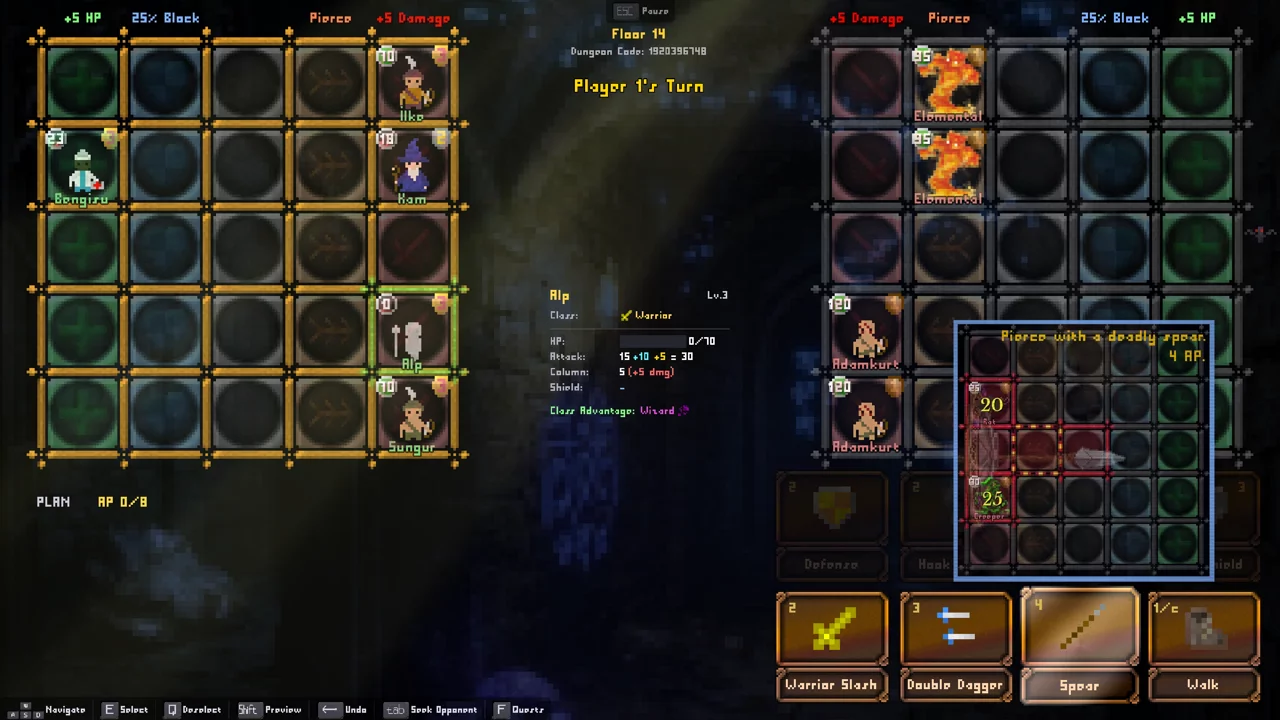 Dungrid Tactics Skill Preview